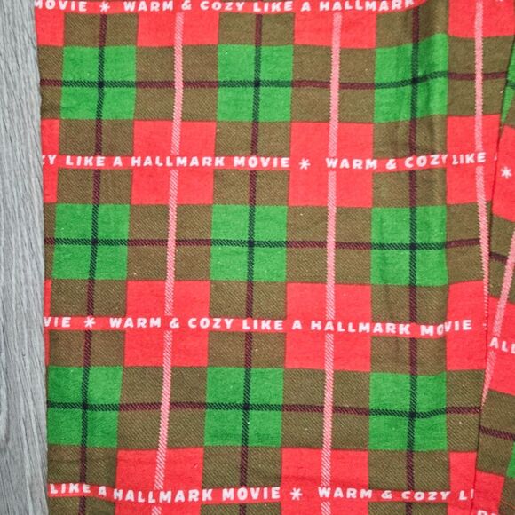 Hallmark Channel Men’s Christmas Pajama Pants XXL NWT Red Green Plaid Flannel - Picture 2 of 7